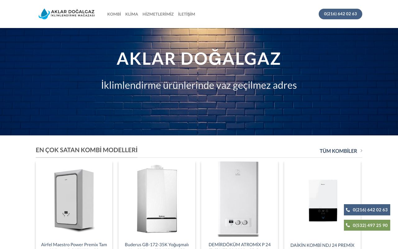 Aklar Doğalgaz Web Tasarım Projesi