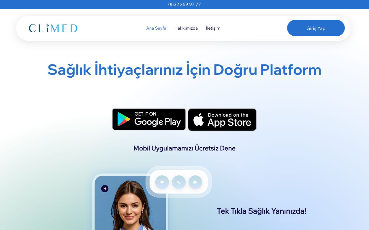 Climed Web Tasarım Projesi