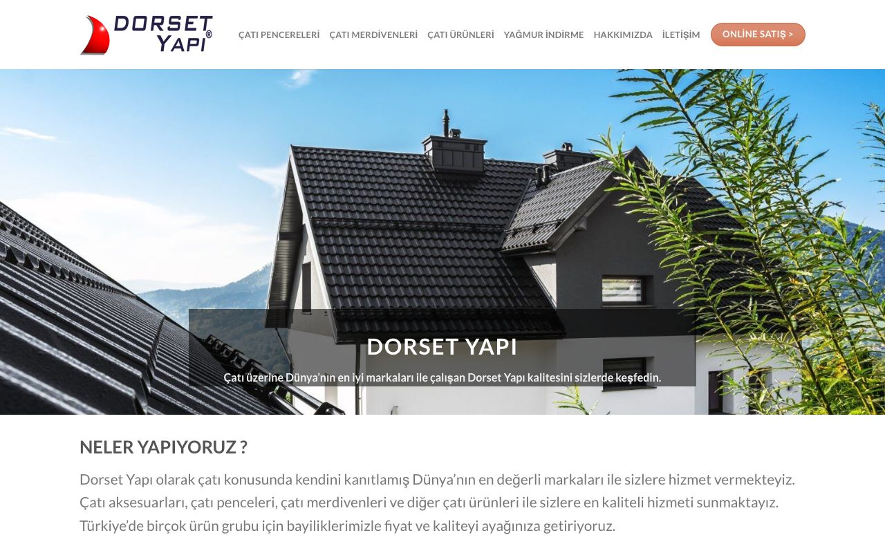Dorset Yapı Web Tasarım Projesi