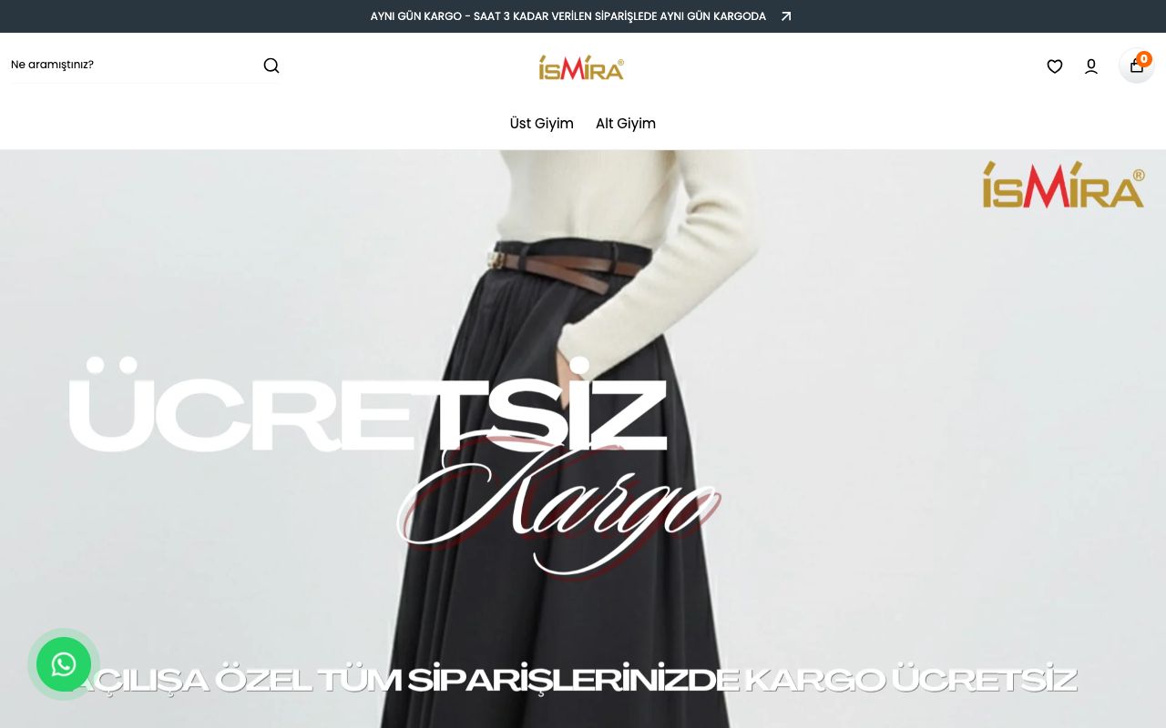 İsmira Store Web Tasarım Projesi