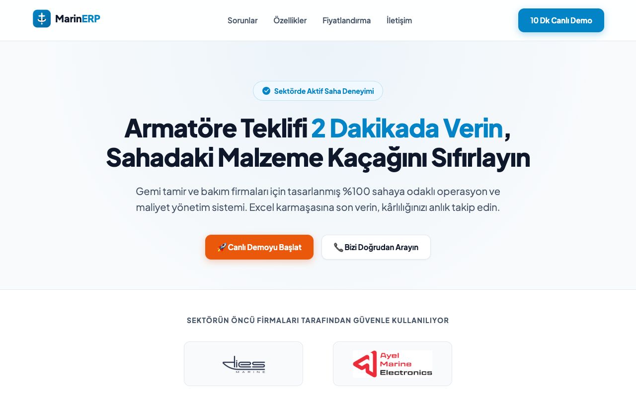 MarineRP Web Tasarım Projesi