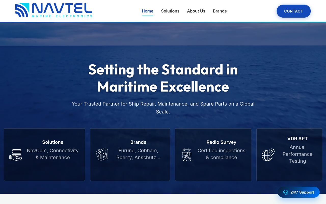 Navtel Marine Web Tasarım Projesi