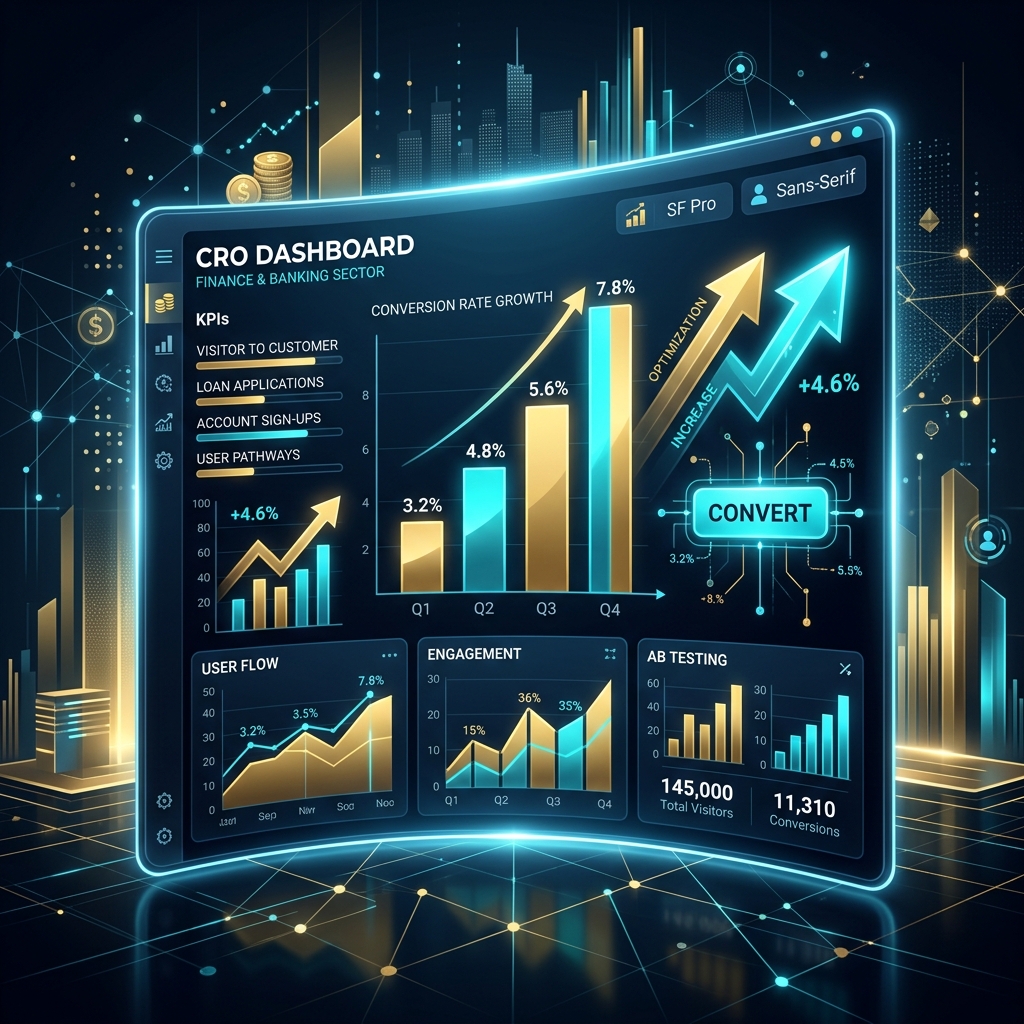 Finans ve Bankacılık İçin Dönüşüm Optimizasyonu (CRO) Seçimi ve Fiyatlandırması