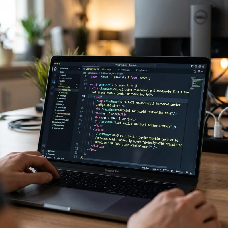 kurumsal web tasarım - React ve Tailwind Modern Kod Mimarisi
